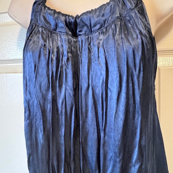 GREEK ARCHAIC KORI OVERSIZE NAVY VISCOSE MAXI DRESS - Picture 3 of 12